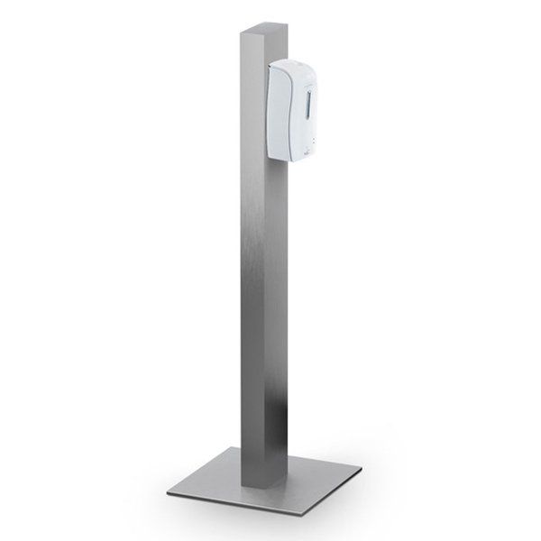 Standmodell Edelstahl mit Desinfektionsmittelspender