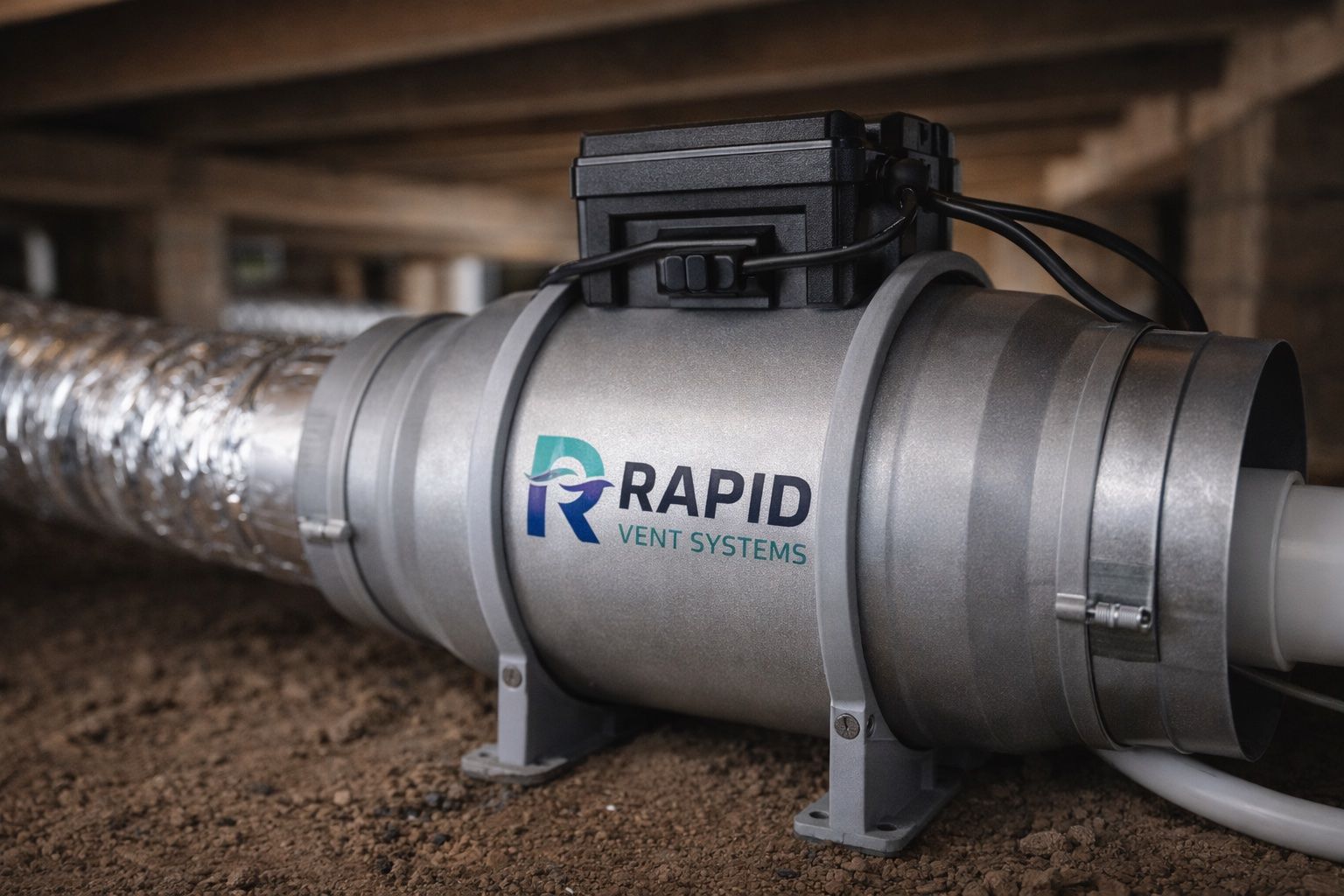 Branded photos rapid vent systems fan unit closeup