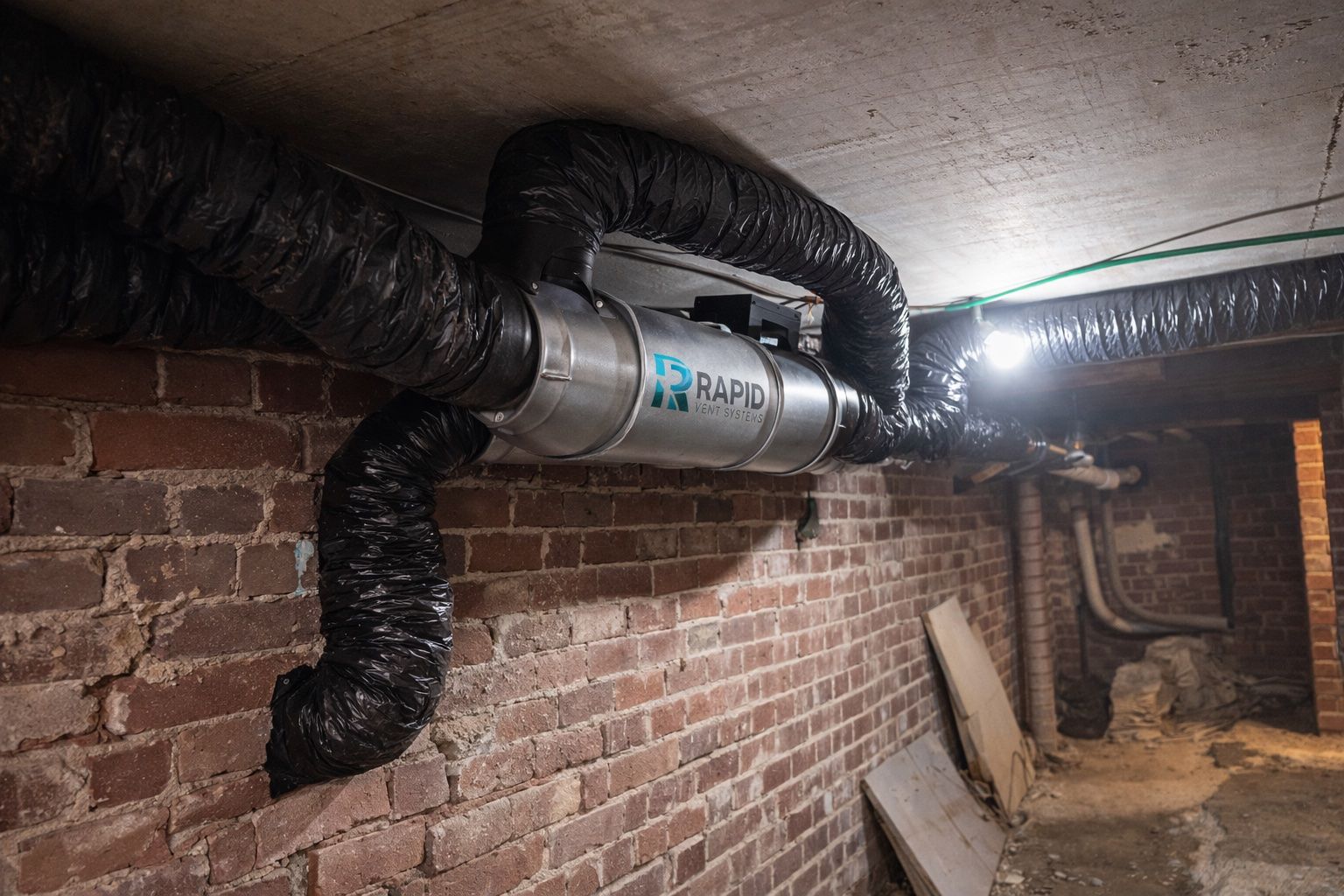 branded photos technician crawlspace inspection headlamp