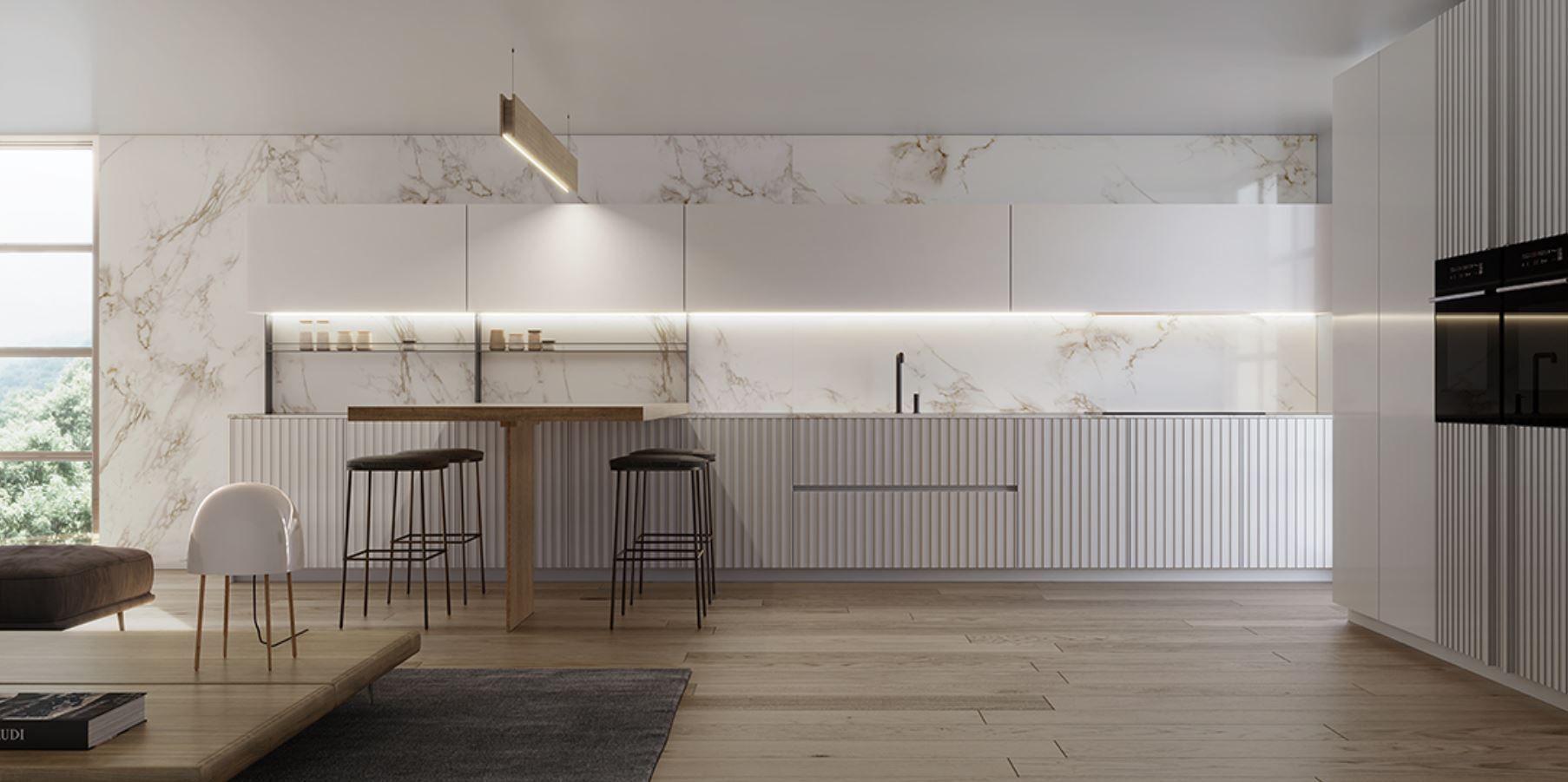 letto alla francese con scrivania e armadio