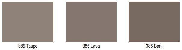 Three different shades of brown are shown on a white background.