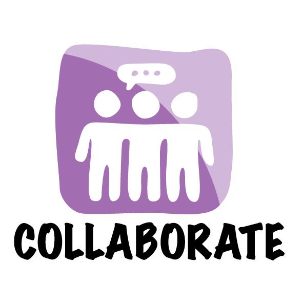 Puzzle pieces fitting together, maroon background, text 