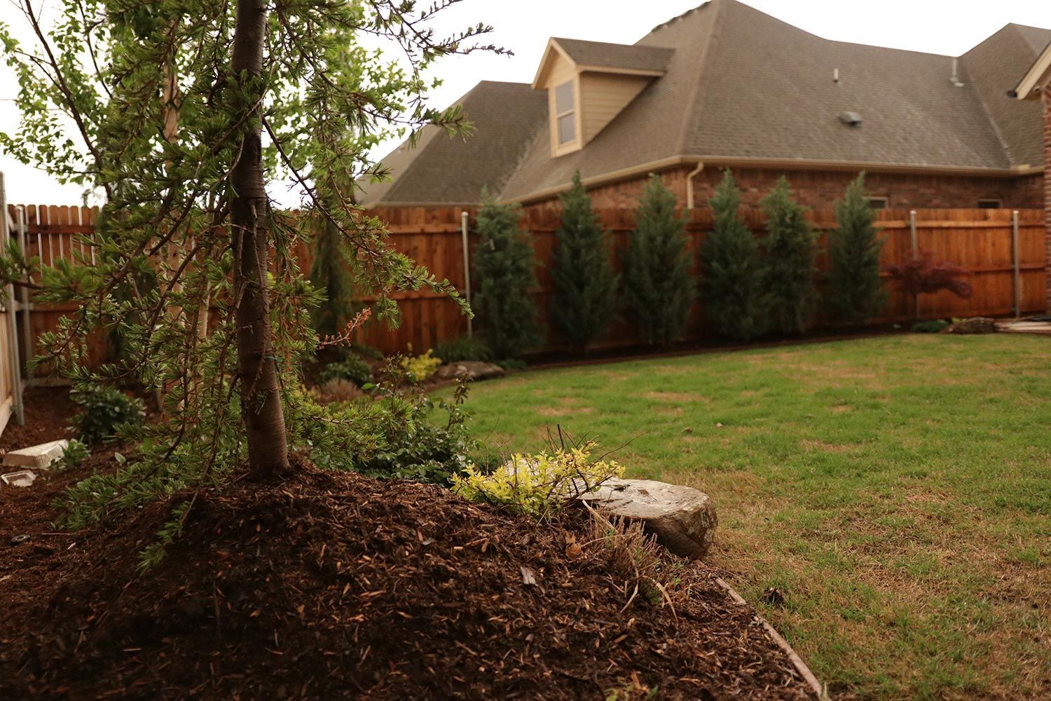Backyard Fence — Moore, OK — Three Kings Construction LLC