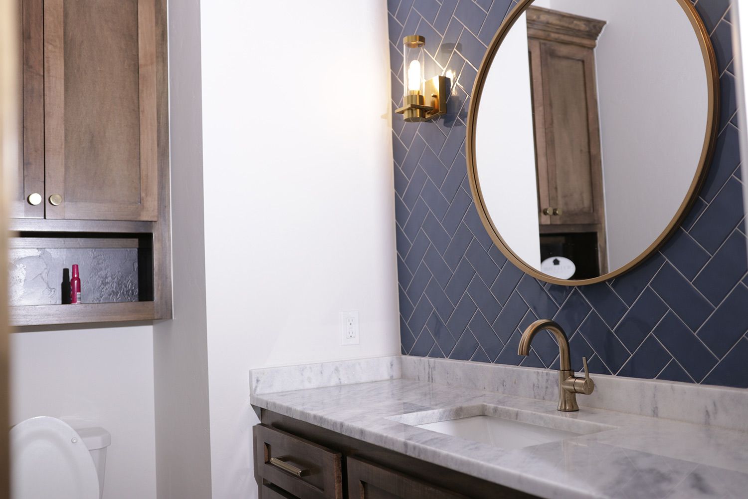 Rounded Mirror on Bathroom — Moore, OK — Three Kings Construction LLC