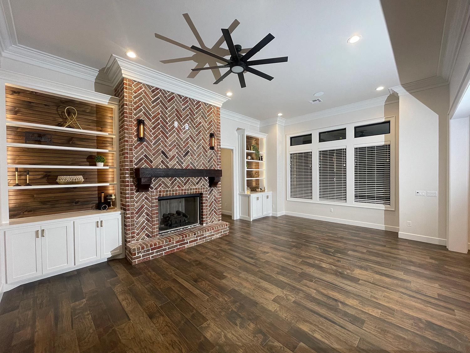 Wooden Floor of Fireplace — Moore, OK — Three Kings Construction LLC