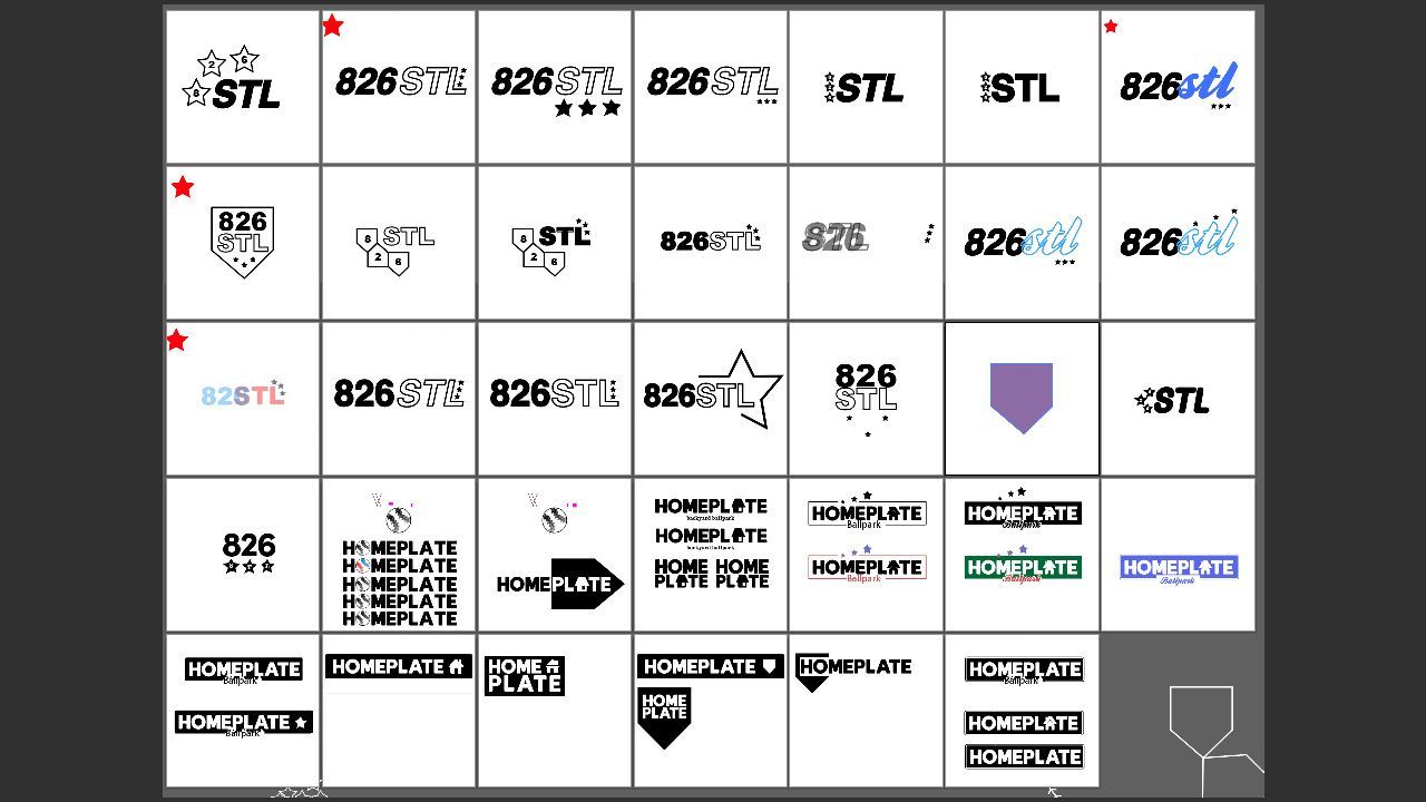 Homeplate logo ideation