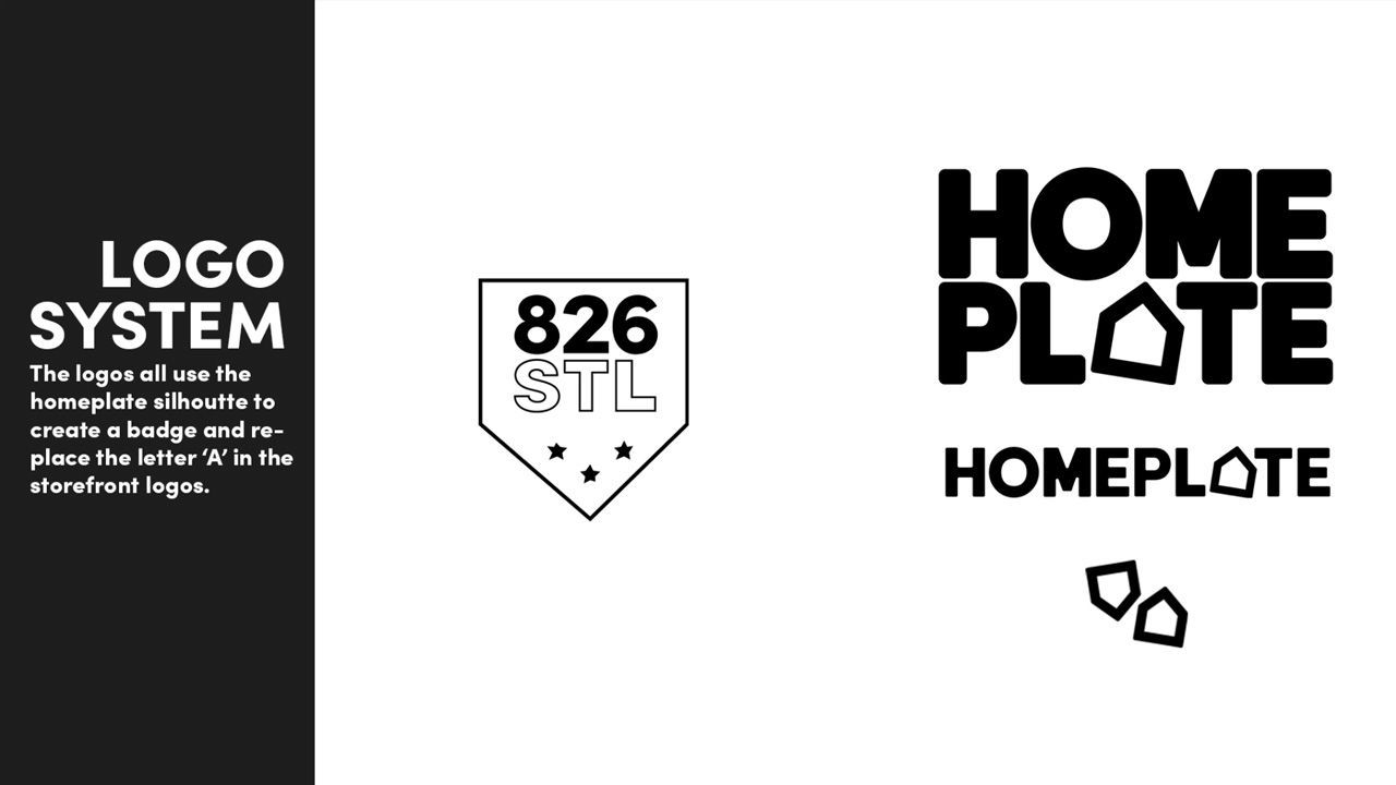 Homeplate logo system