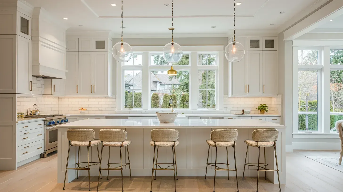 Vancouver kitchen remodeling project showcasing marble countertops, custom built-in pantry cabinets, hardwood flooring installation, backsplash tile upgrade, and complete renovation services.
Affordable kitchen renovation Vancouver BC featuring laminate countertop replacement, cabinet door refacing, tile backsplash installation, vinyl flooring upgrade, and full-service kitchen remodeling.
Premium kitchen renovation Vancouver with custom millwork cabinetry, natural stone countertops, modern LED lighting system, engineered beam wall removal, and licensed contractor execution.