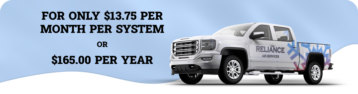White truck with pricing details: $13.75 per month or $165.00 per year.