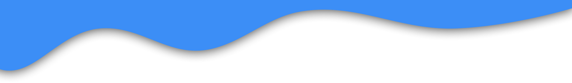 Blue shape with curved edges on a white background.