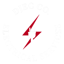 A logo for electrical services with a lightning bolt
