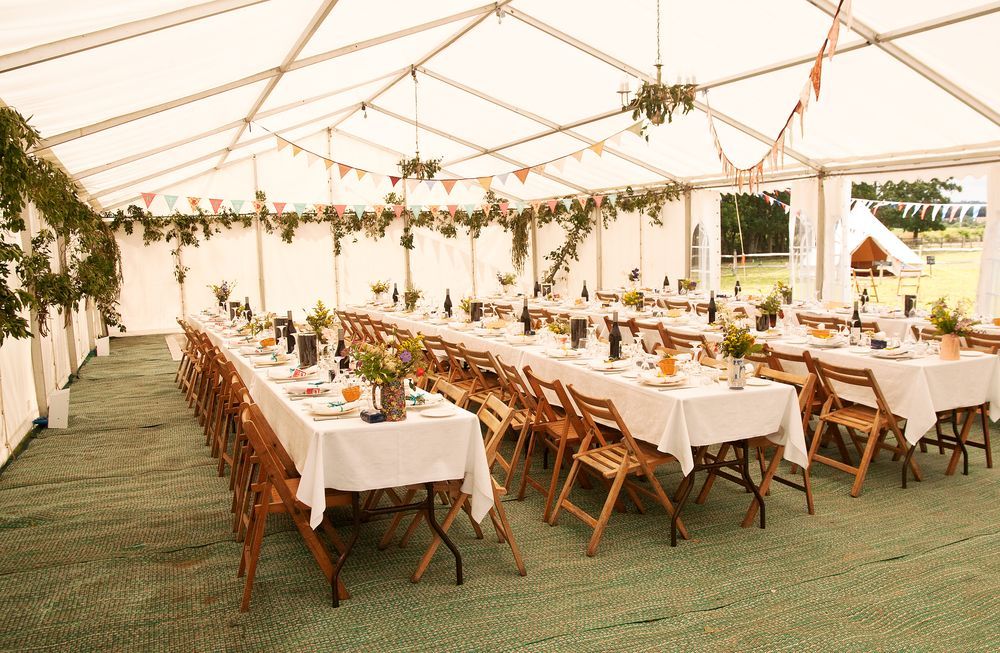 Spacious Party Hall Set with a Grand Lunch Arrangement — Event Hire in Wodonga, NSW