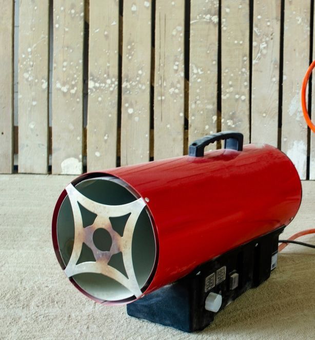 Red Cylindrical Cooling and Heating Equipment — Event Hire in Wodonga, NSW