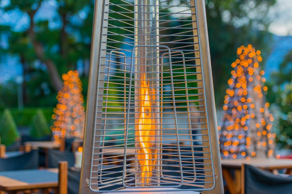A Close Up Selective Focus Shot of an Outdoor Heater — Event Hire in Wodonga, NSW