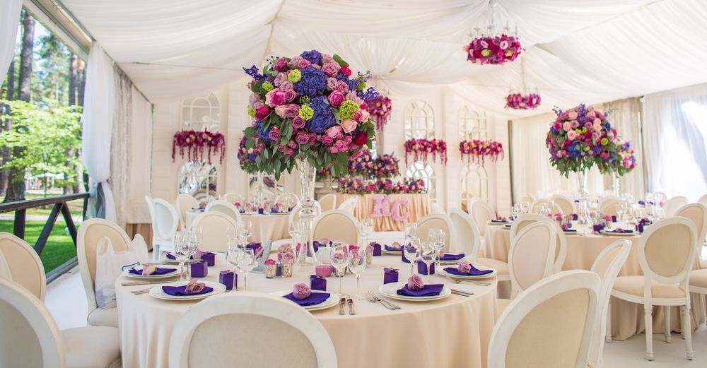 Wedding Banquet Decoration in Marquee — Event Hire in Wodonga, NSW