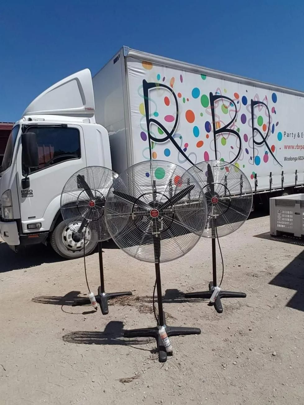 Three Industrial Fans for Efficient Event Cooling — Event Hire in Wodonga, NSW