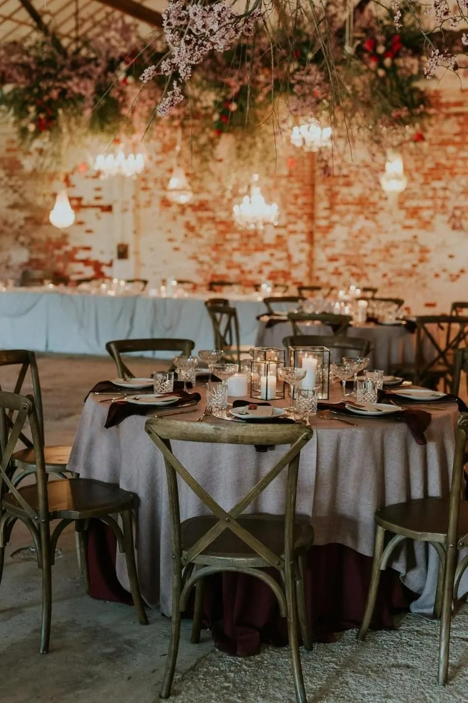 A Room With Tables and Chairs Set up For a Wedding Reception — Event Hire in Wodonga, NSW