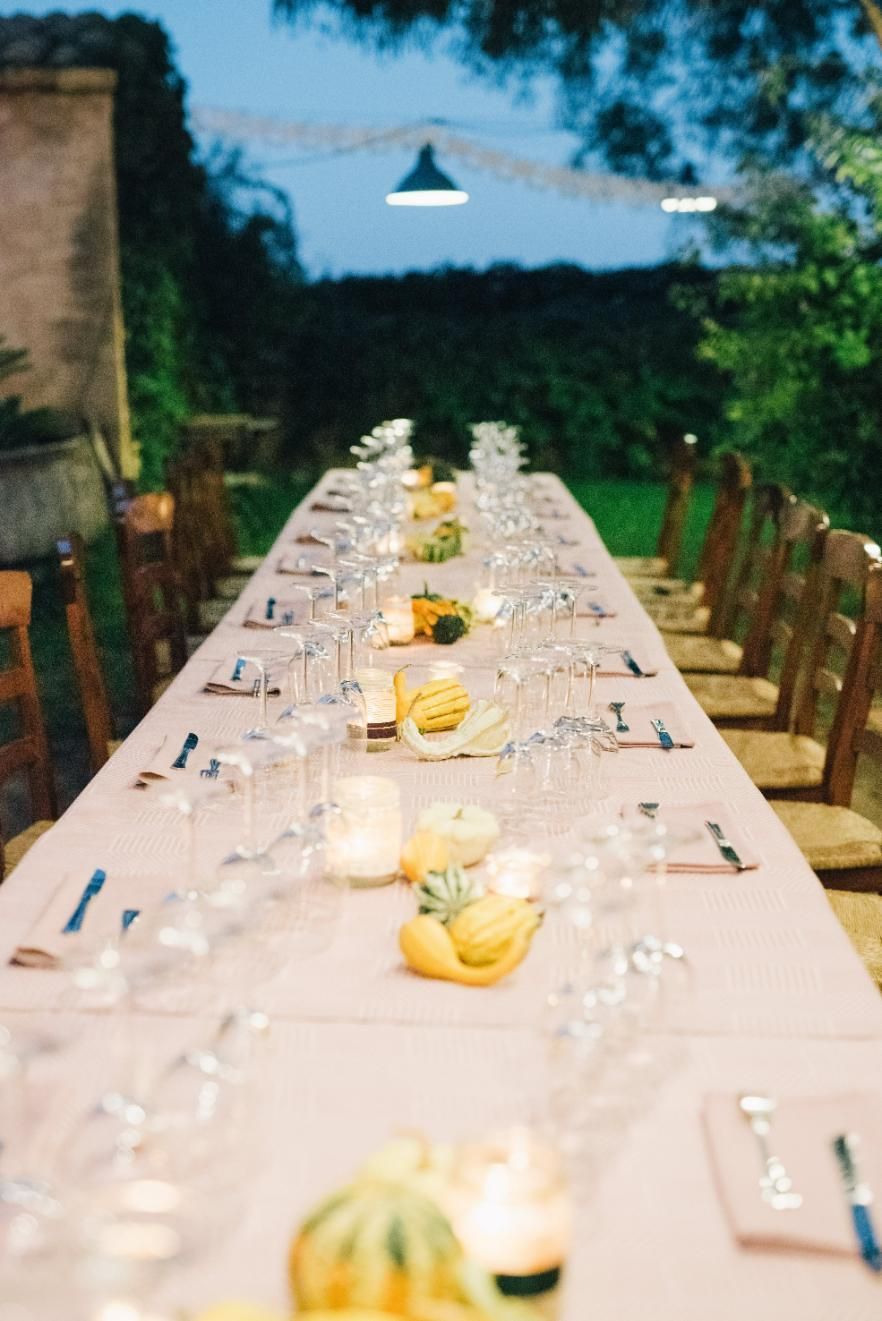 A Long Table is Set For a Dinner Party — Event Hire in Wodonga, NSW