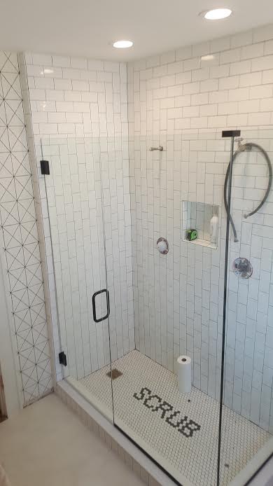 90° SHOWER WITH ORB 061417 — Glass and Mirror in Tarpon Springs, FL