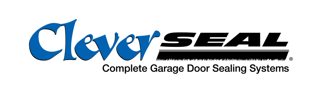 The logo for clover seal complete garage door sealing systems