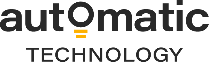 The logo for automatic technology is black and yellow on a white background.