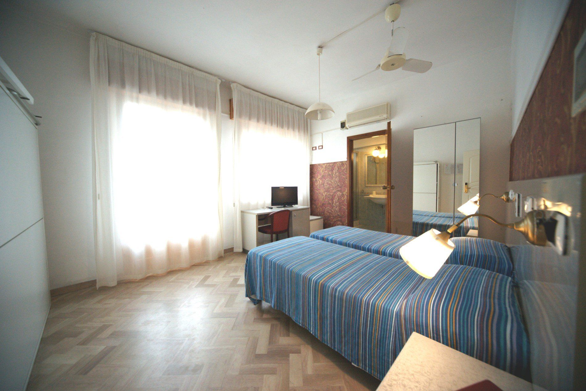 hotel room with sea view