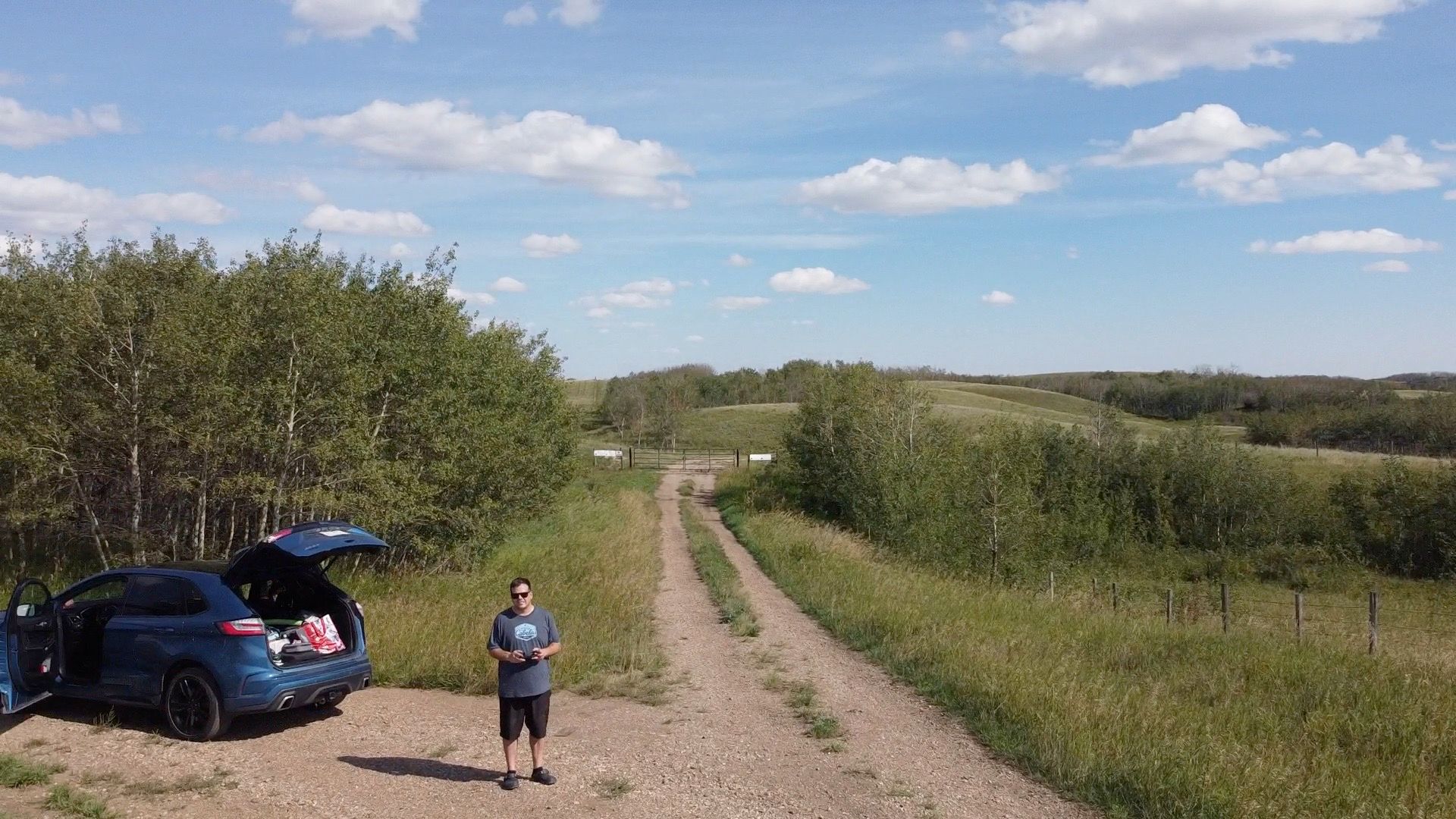 Seagulls flying over a calm sea near a weathered wooden structure. Cloudy sky.
