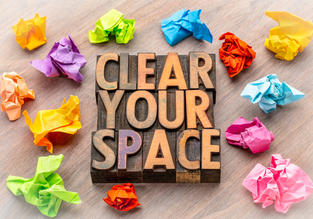 message clear your space