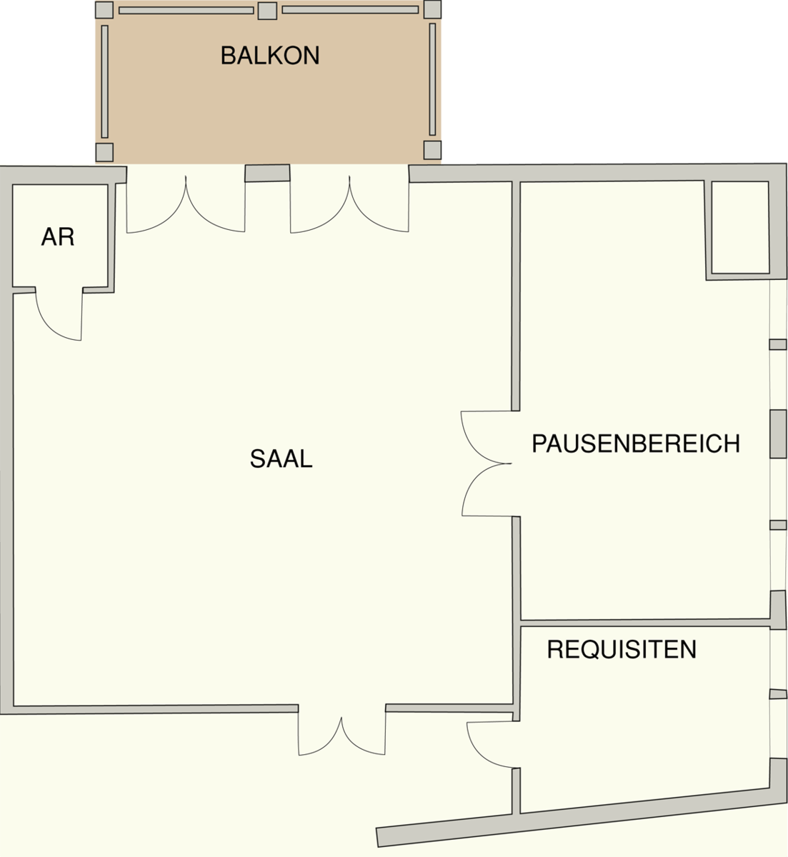Grundriss Seminarraum