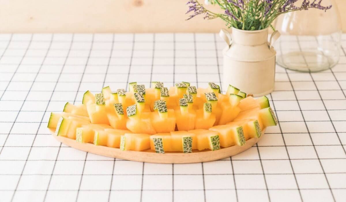 Elegant fruit platter setup