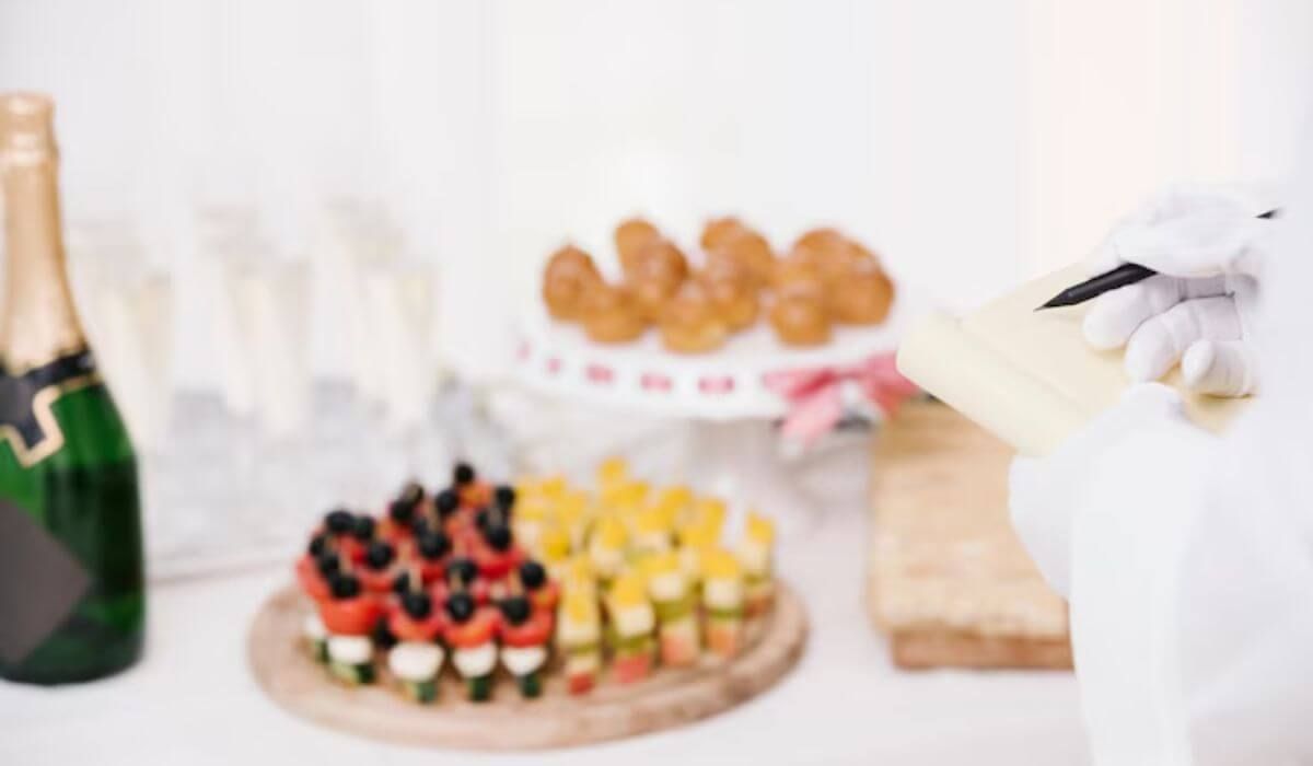 Party wrap-up with catering