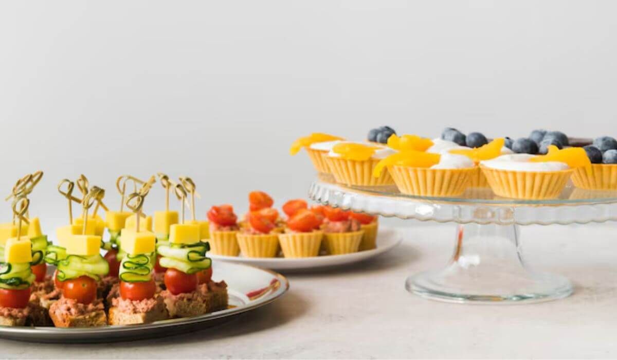 Professionally laid out kids buffet table