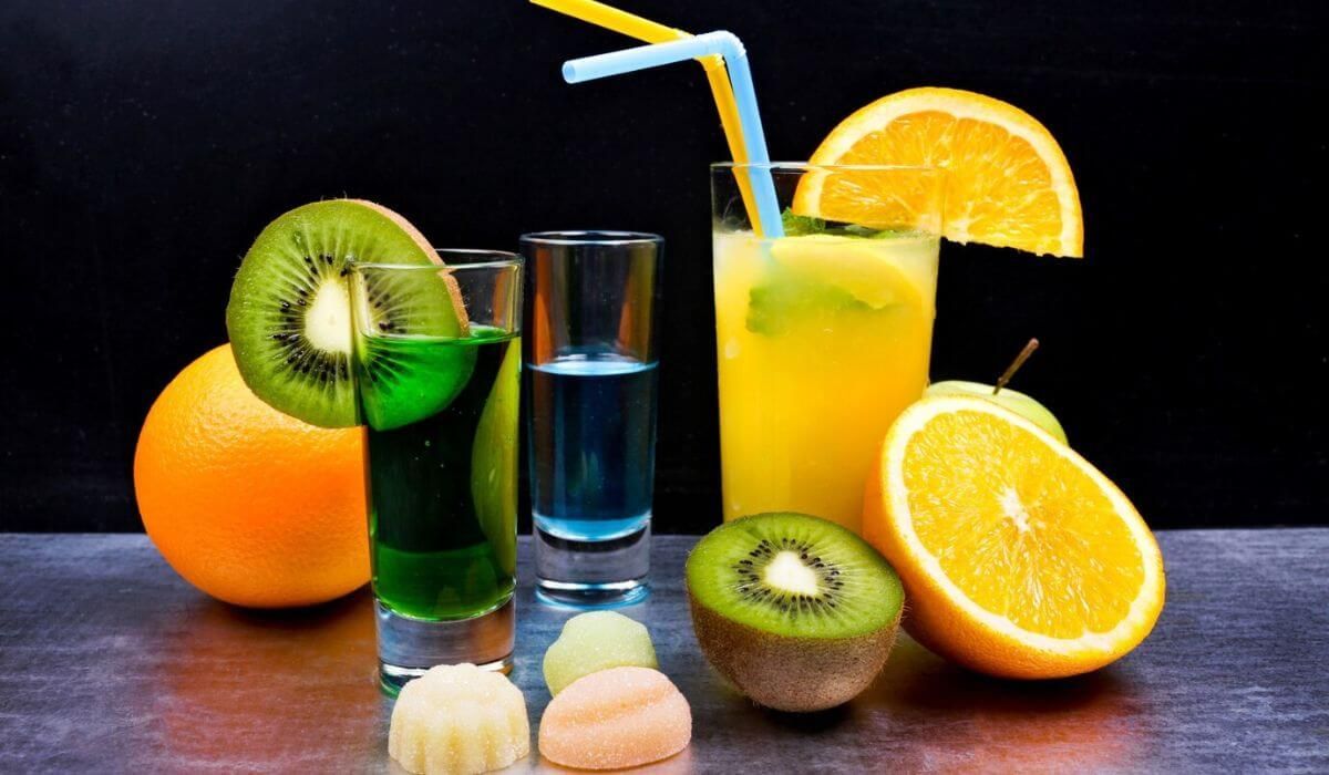 Refreshing mocktails and Fruit-Infused