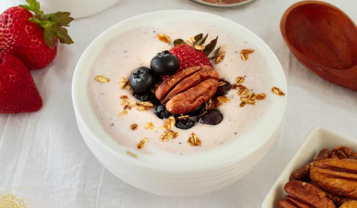 Yogurt parfaits with sprinkles or granola