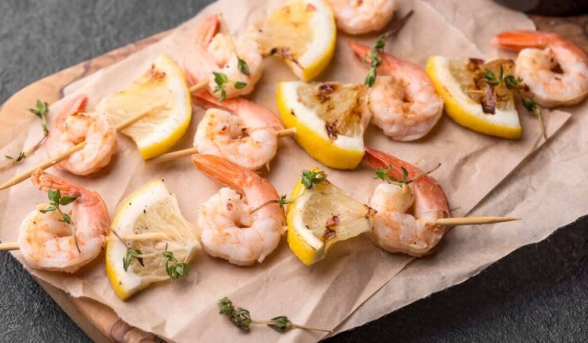gluten free seafood skewers