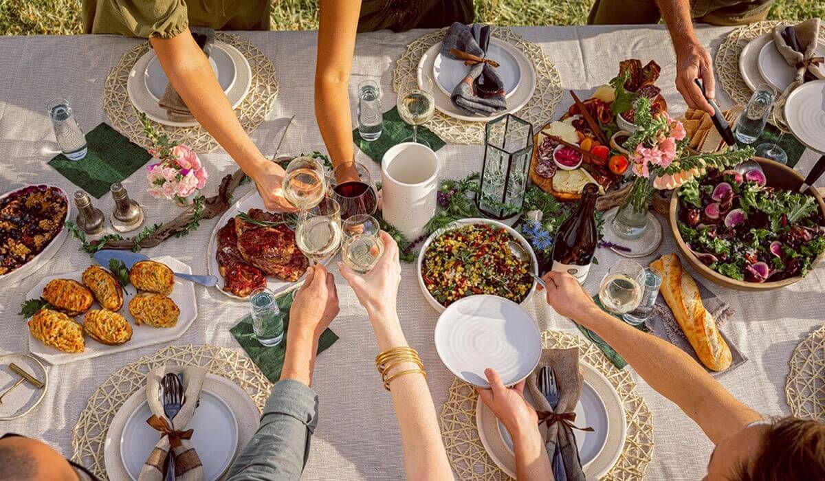 adult birthday party dinner