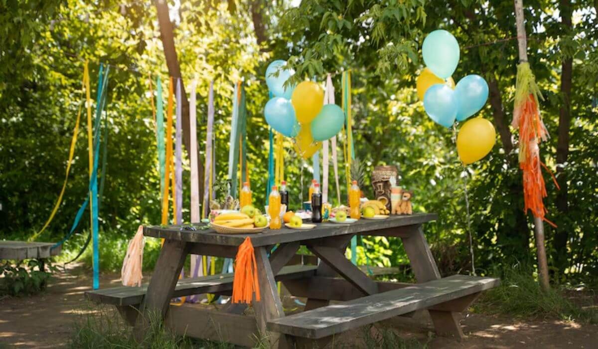birthday outdoor dining seating