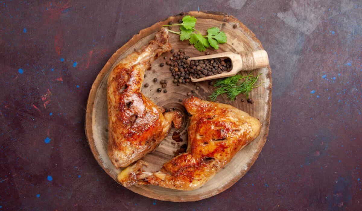 butterflied chicken gourmet presentation