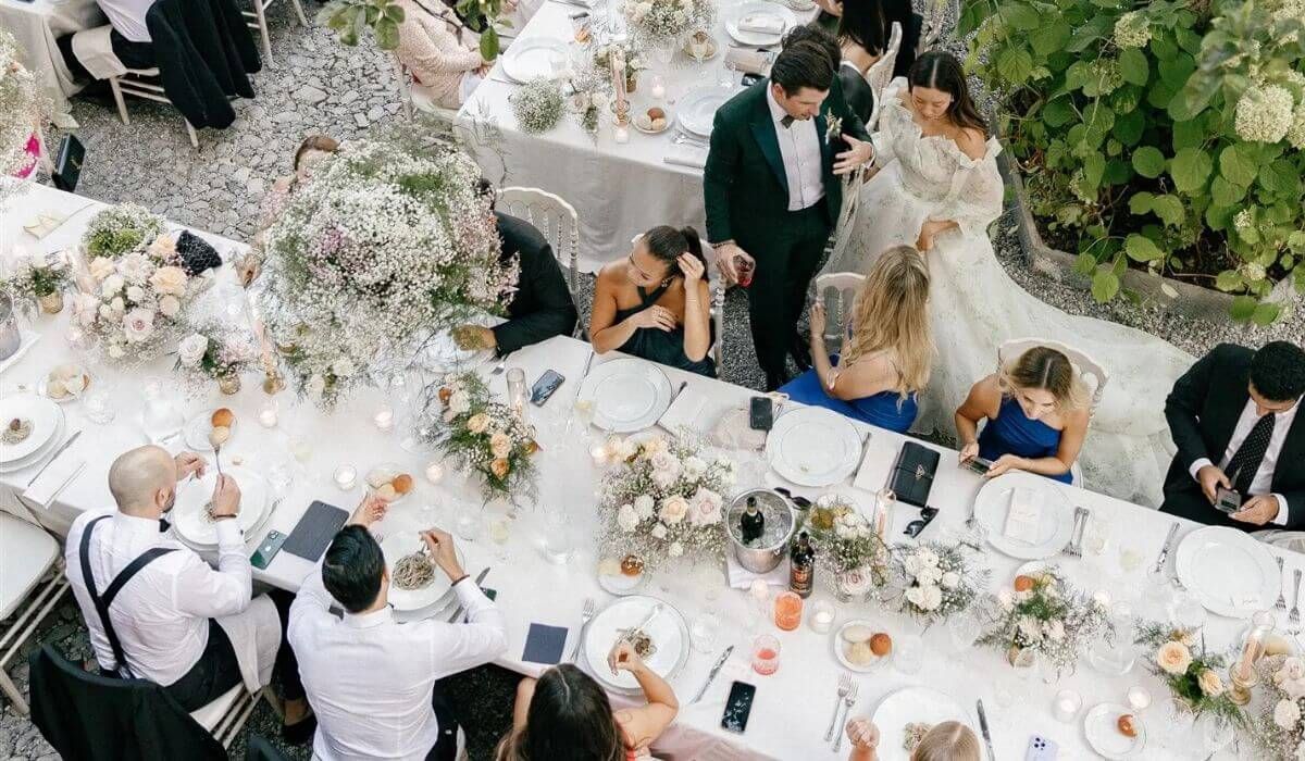 catering staff setup wedding