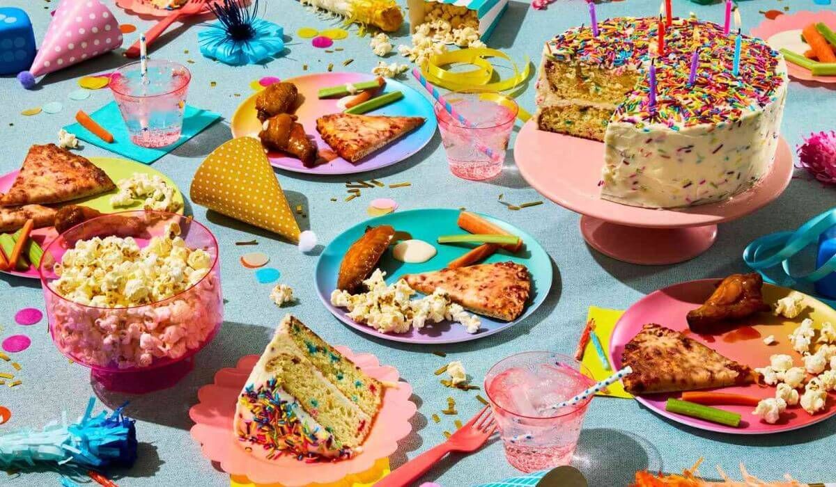 colorful birthday snacks kids