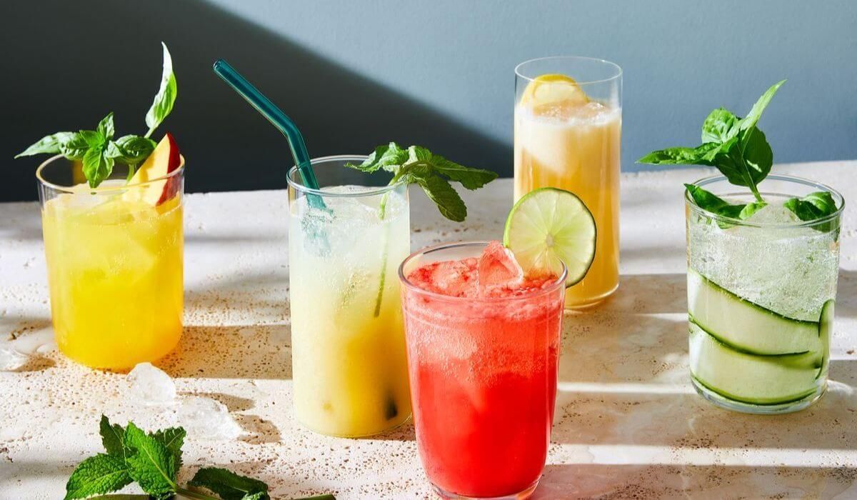 colorful non alcoholic drinks