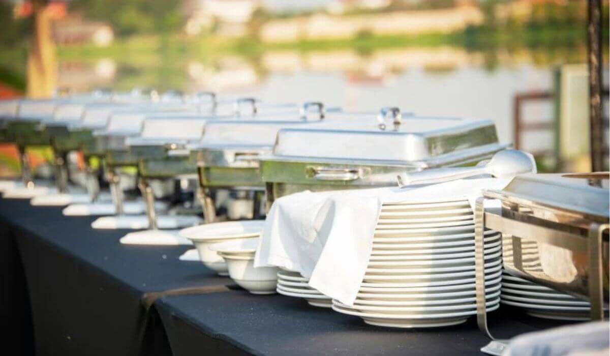 event catering table