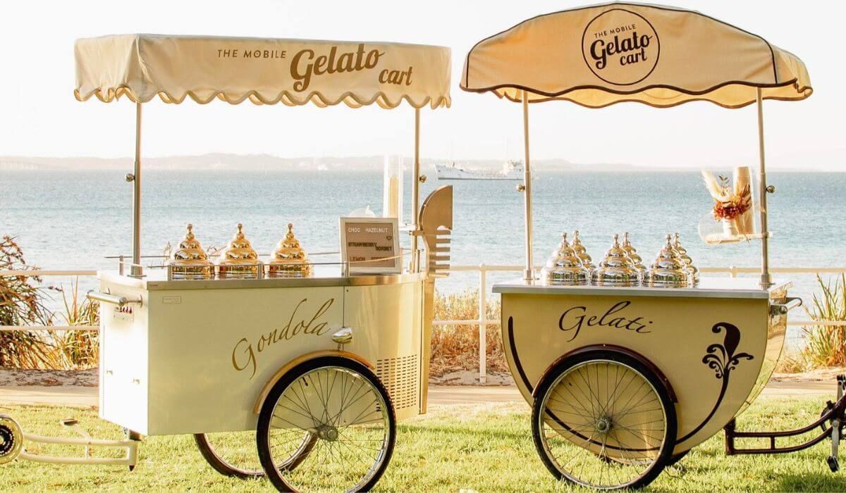 gelato cart wedding