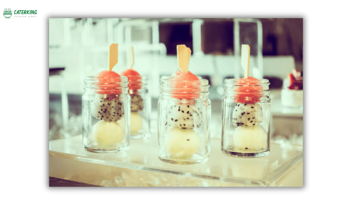 outdoor catering ice bed display