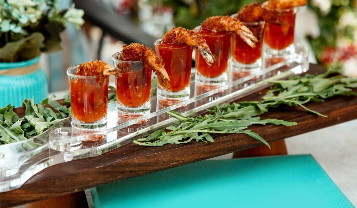 tropical party catering
