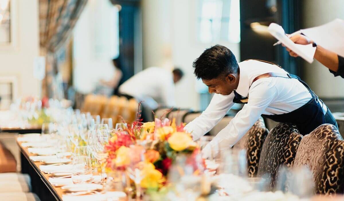 wedding catering staff