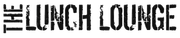 a black and white logo for the lunch lounge