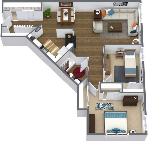 Laramar Oak Grove 2B- Floor Plan