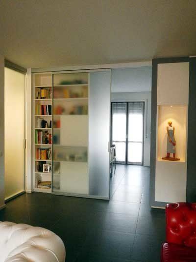 porta in vetro opaco