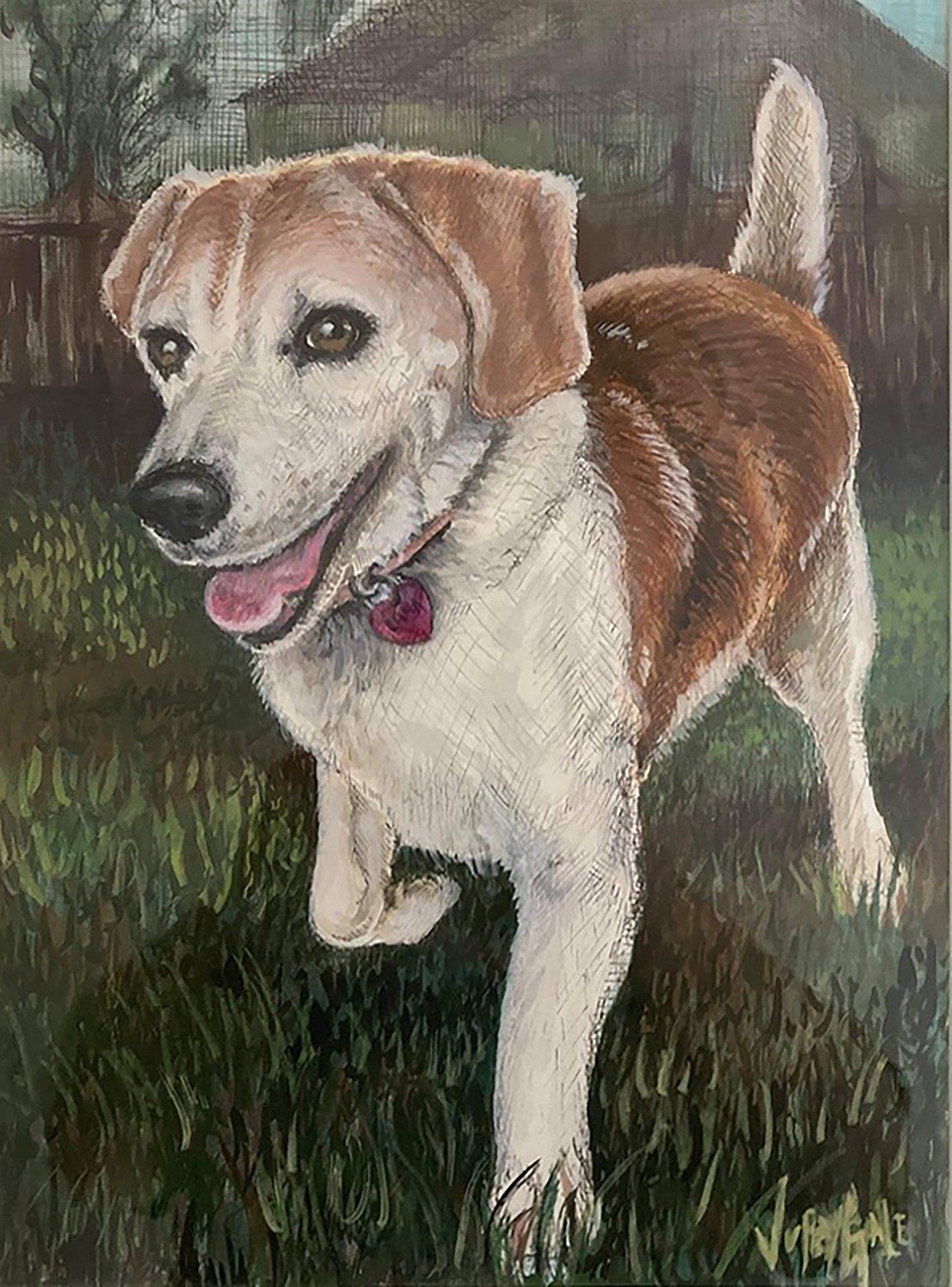 Chelsea dog painting